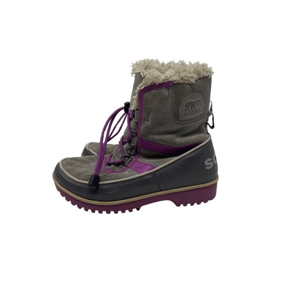 Sorel Girls Waterproof Insulated Faux Fur Lining Durable Winter Boots Size 4 - Picture 5 of 16